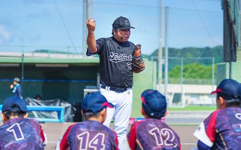 里崎智也 野球教室